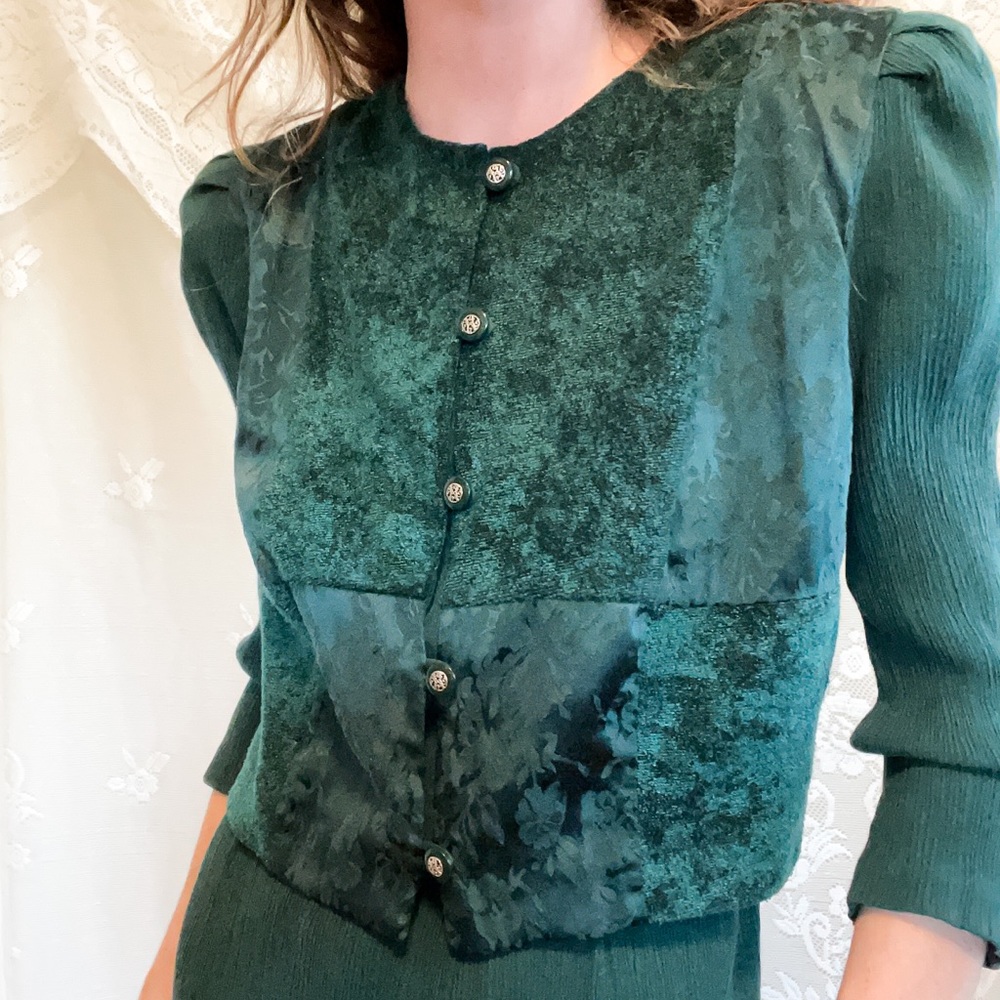 Vested Emerald Dress